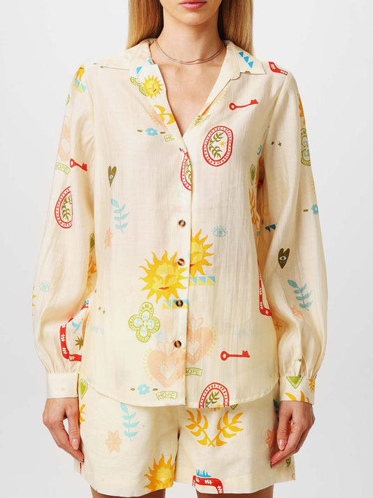 CONJUNTO DE CAMISA ESTAMPADA COM CALÇÕES