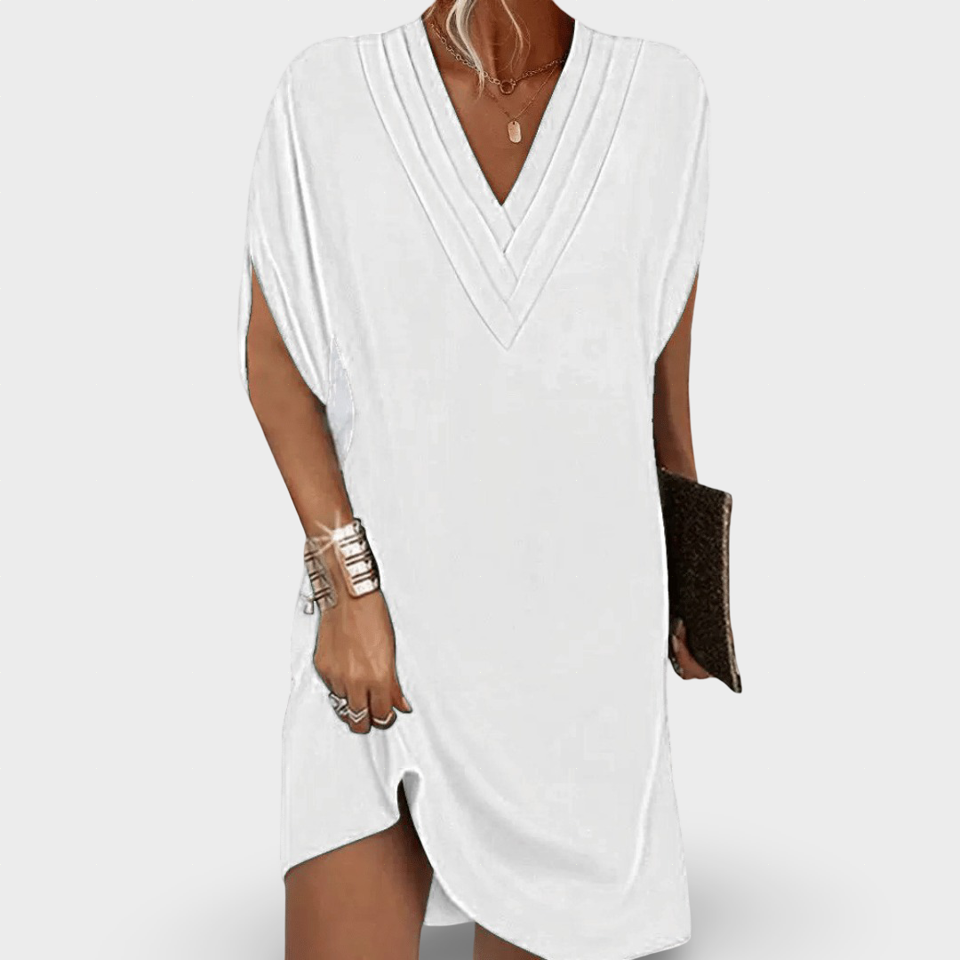 Anelia - Vestido Elegante com Decote em V