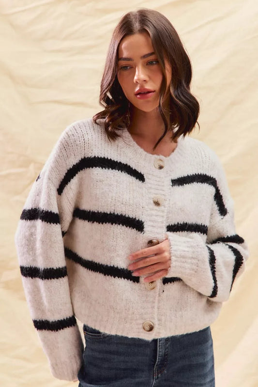 Chantal | Cardigan com botões para mulher | Tendência