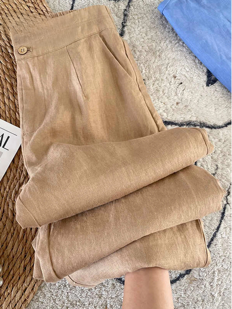 Maia - Calças Héritage em Linho