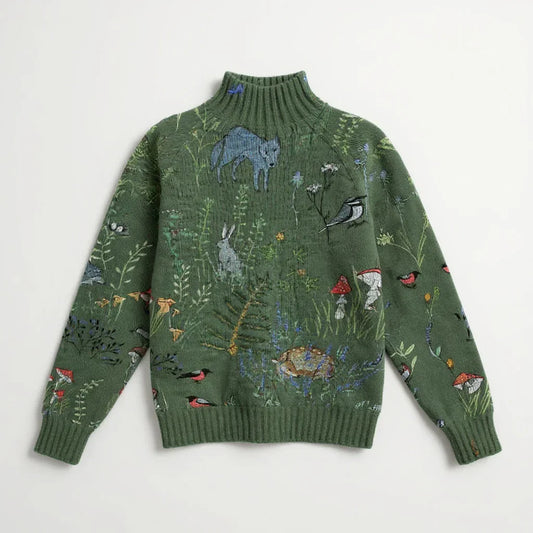 HANA - Pullover Tricotado Artístico