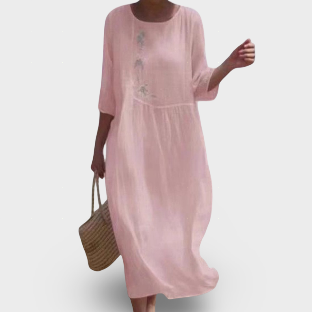 Molaka - Vestido Midi Confortável