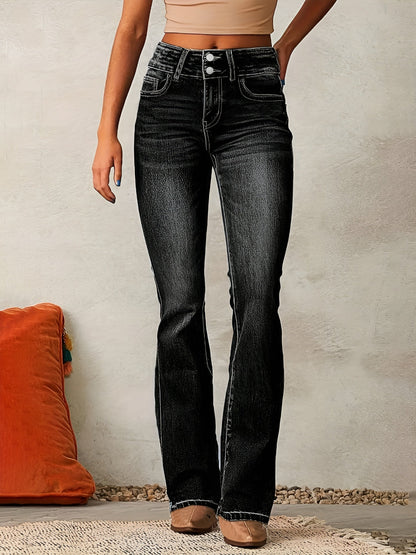 Alana - Jeans Évasés Confortáveis