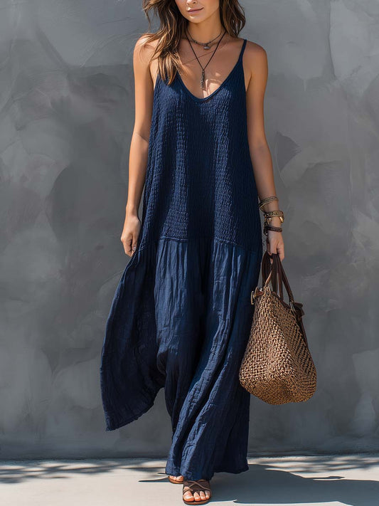 Vestido maxi patchwork boémio