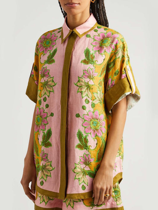 CONJUNTO CAMISEIRO ESTAMPADO COM CALÇÕES