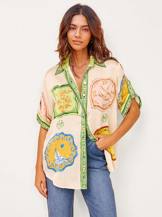 CONJUNTO DE DUAS PEÇAS COM ESTAMPADO