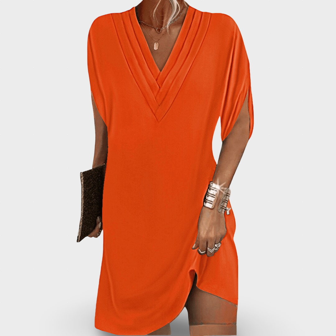 Anelia - Vestido Elegante com Decote em V