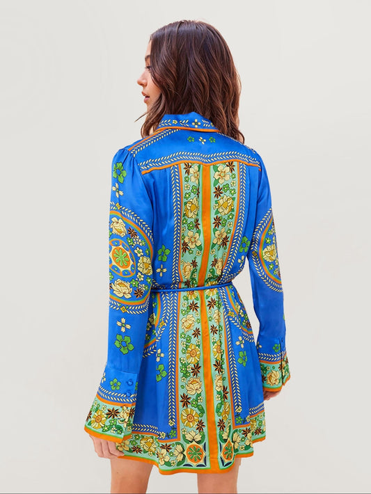 MINIVESTIDO BOHÉMIO COM CINTO