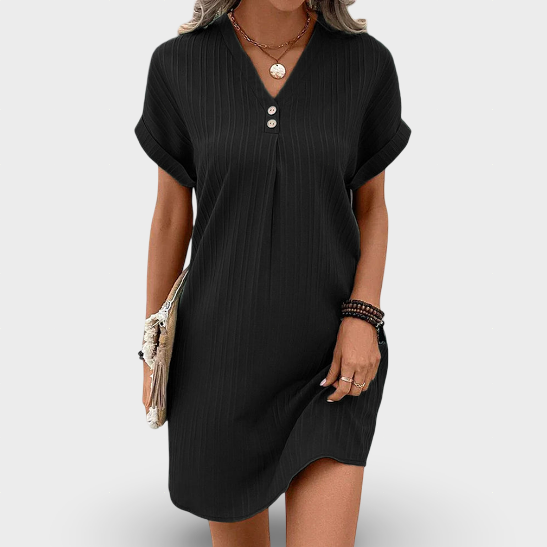 Laura - Vestido com Botões na Frente