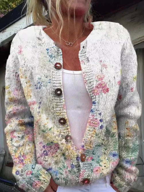Amelie - Cardigan Floral Elegante