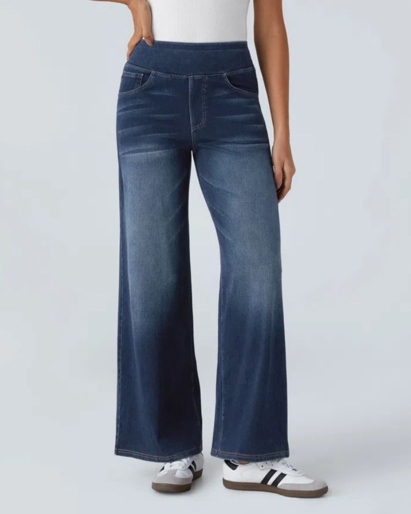 Ainsley - Jeans de Perna Larga Confortáveis