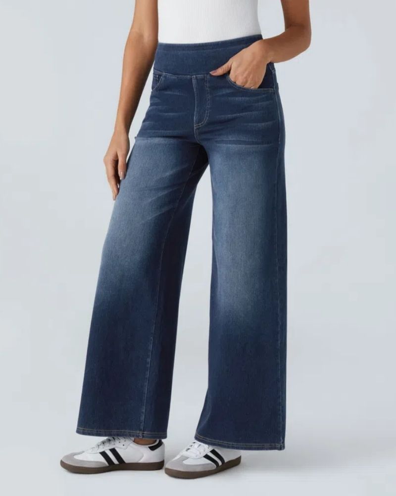 Ainsley - Jeans de Perna Larga Confortáveis