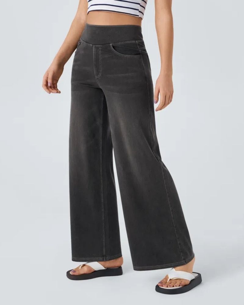 Ainsley - Jeans de Perna Larga Confortáveis