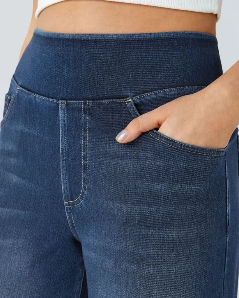 Ainsley - Jeans de Perna Larga Confortáveis