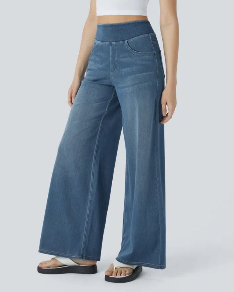 Ainsley - Jeans de Perna Larga Confortáveis