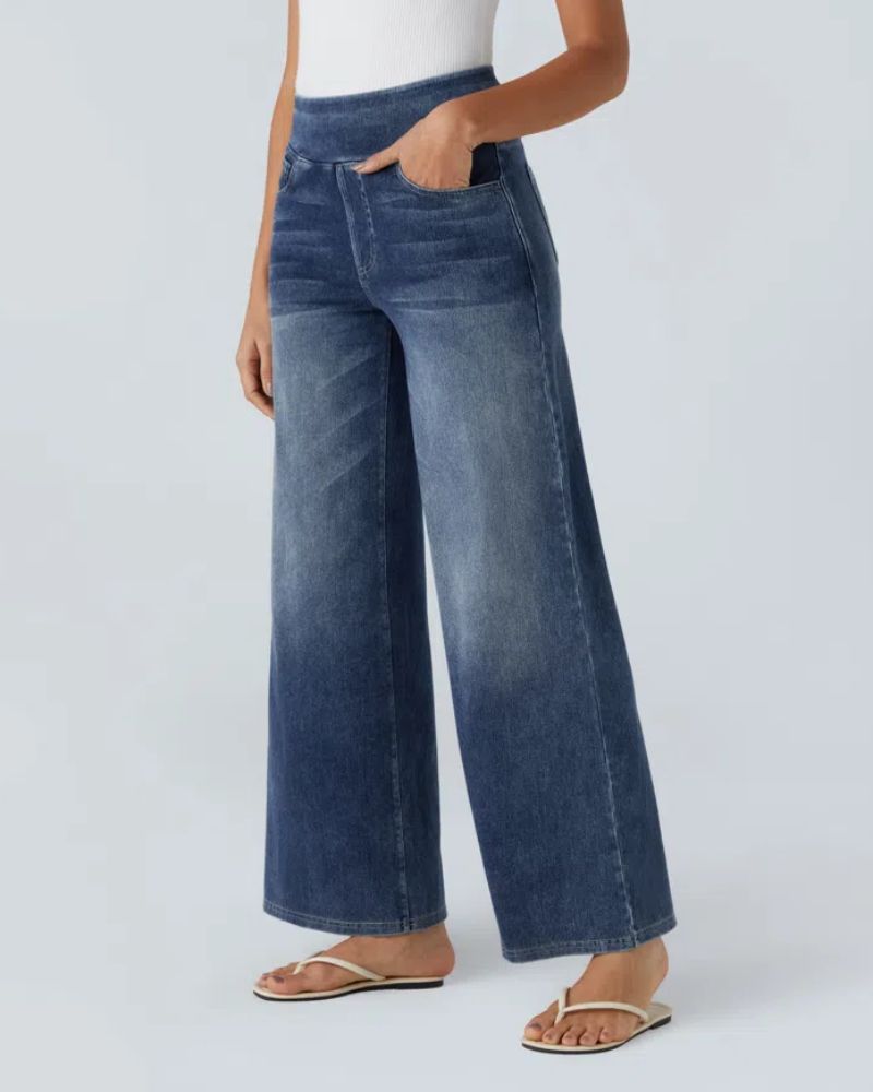Ainsley - Jeans de Perna Larga Confortáveis