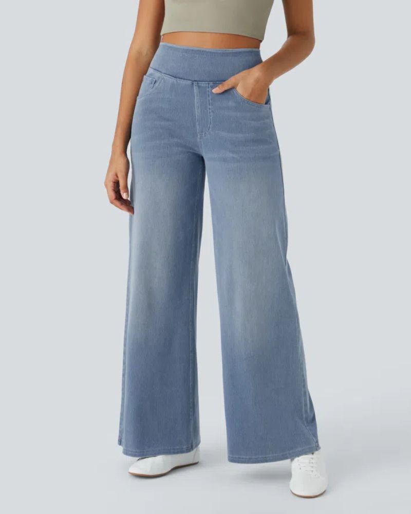 Ainsley - Jeans de Perna Larga Confortáveis