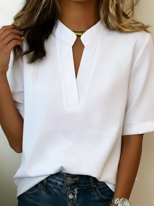Margaux - Blusa Chic com Decote em V