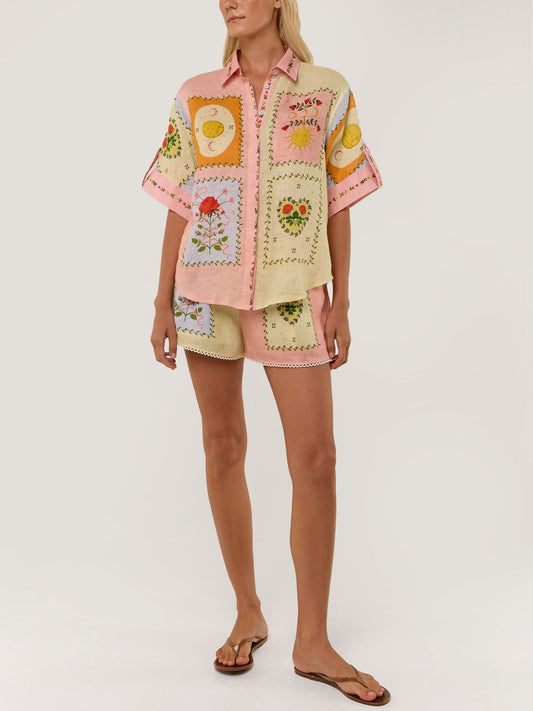 CONJUNTO DE CAMISA E CALÇÕES COM CINTO