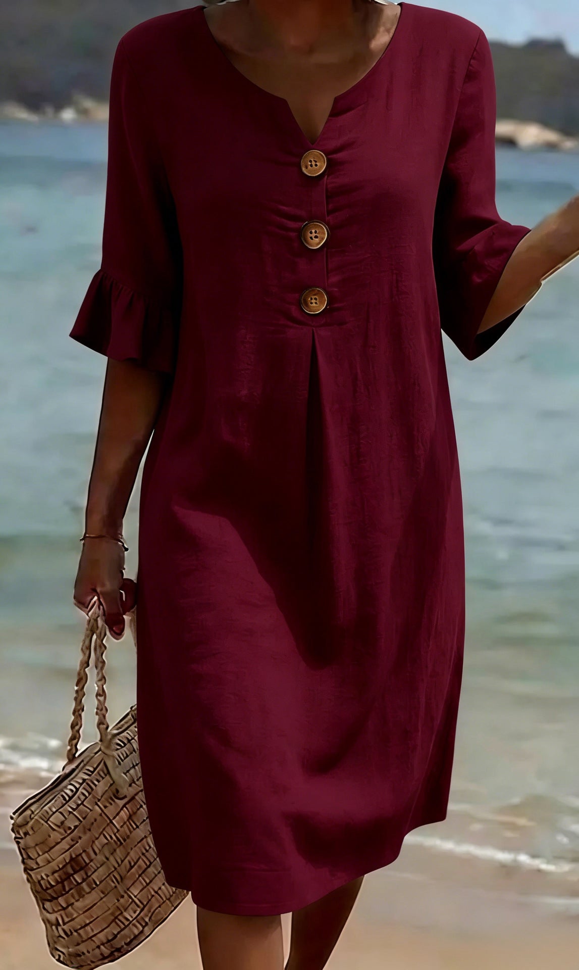 Vestido informal de mulher.