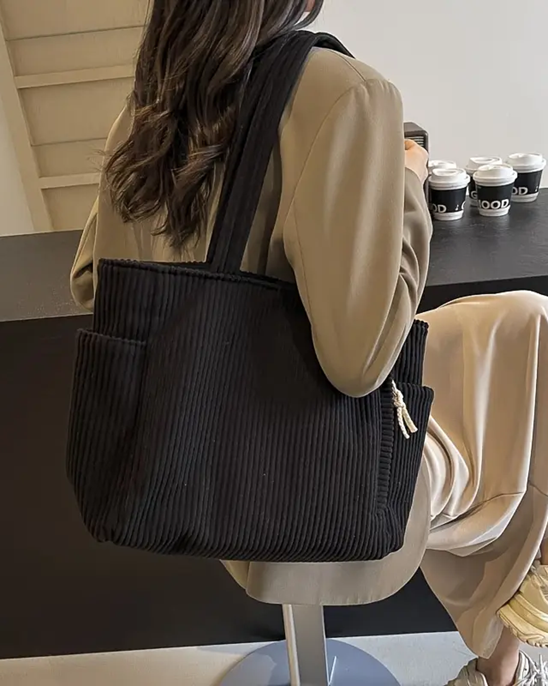 Tilda - Saco Elegante Canelado