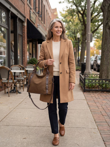 Marcella - Saco Quotidiano Elegante
