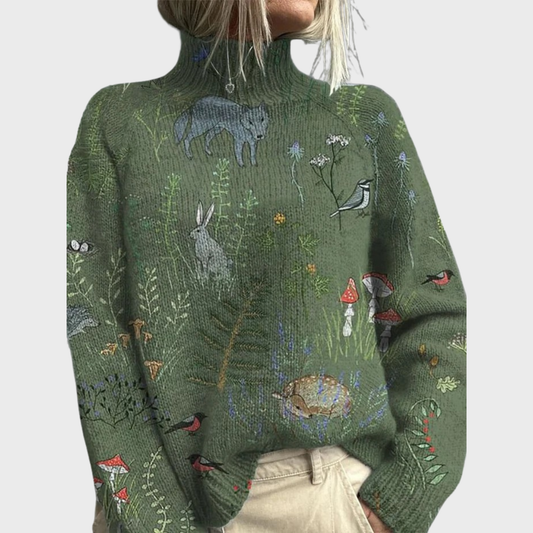 HANA - Pullover Tricotado Artístico