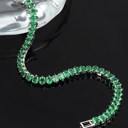 Pulseira de Pedras de Esmeralda