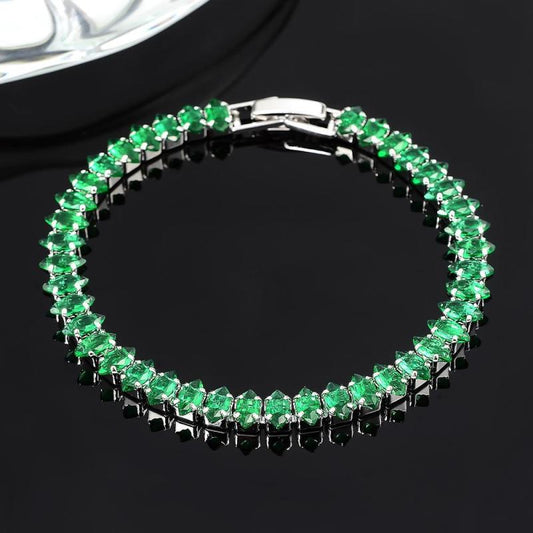 Pulseira de Pedras de Esmeralda