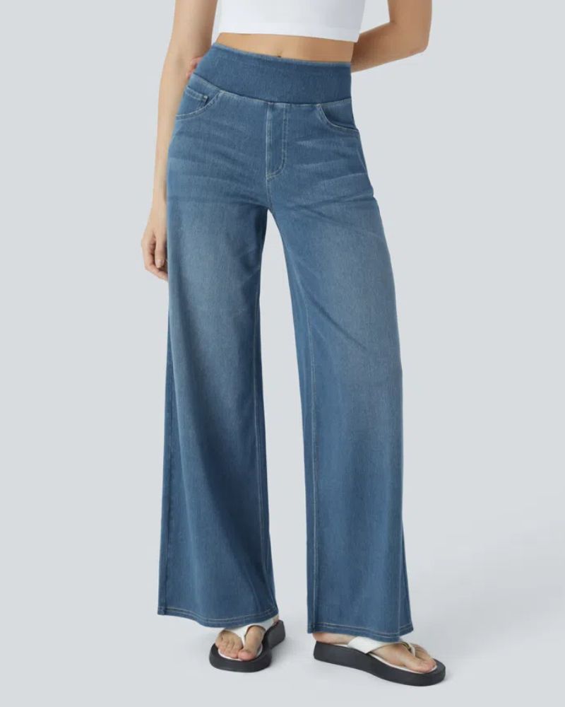 Ainsley - Jeans de Perna Larga Confortáveis