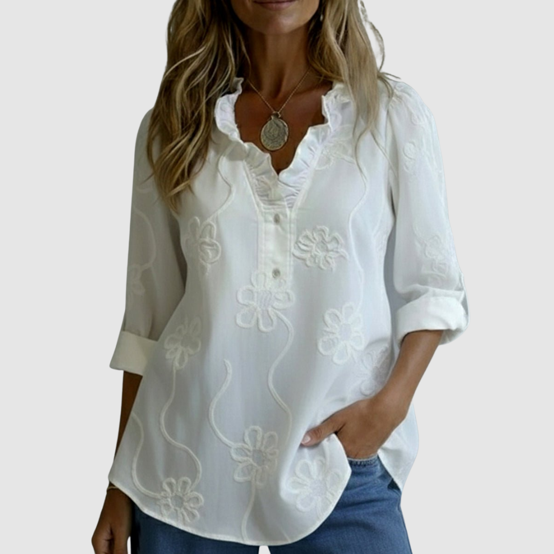 Lili™ - Blusa com detalhes bordados