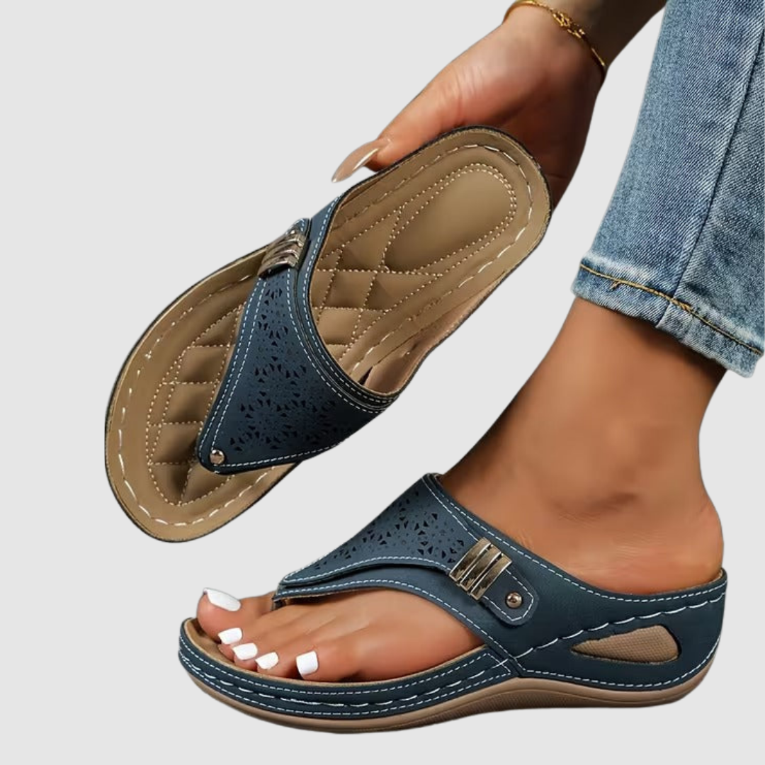 Aria™ - Sandálias Compensadas Conforto & Suporte
