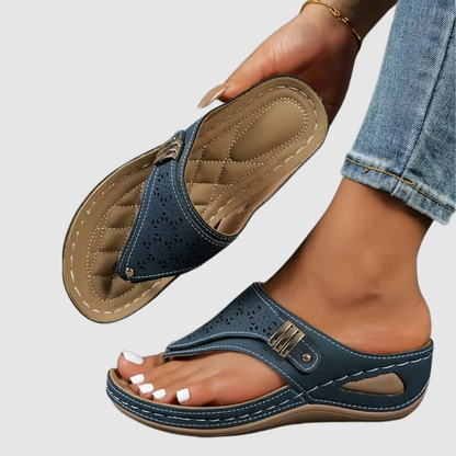 Aria™ - Sandálias Compensadas Conforto & Suporte