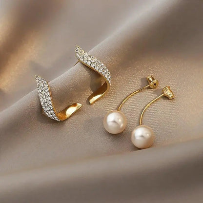 Brincos de Ouro com Pérolas