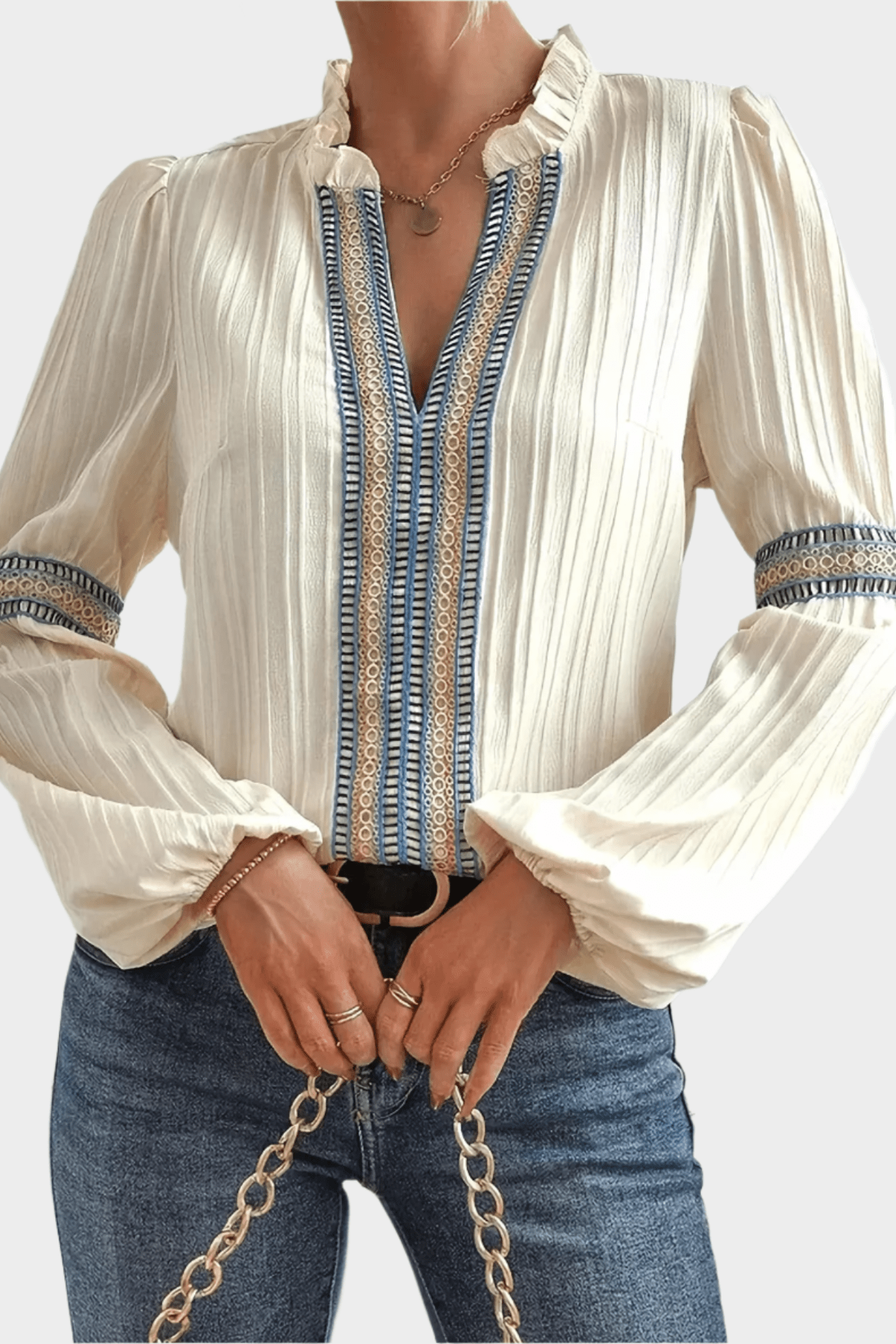 Henriette | Camisa de gola em V