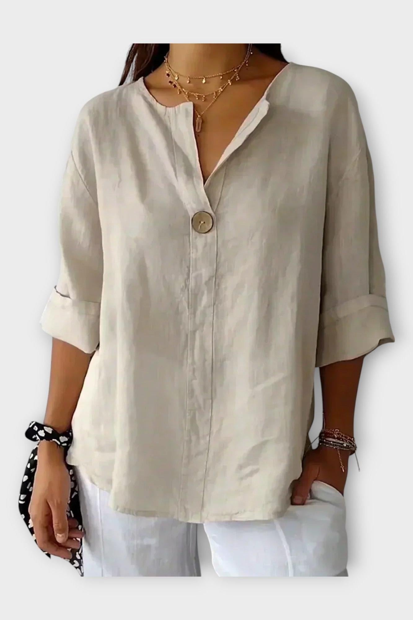Marie | Camisa de gola em V
