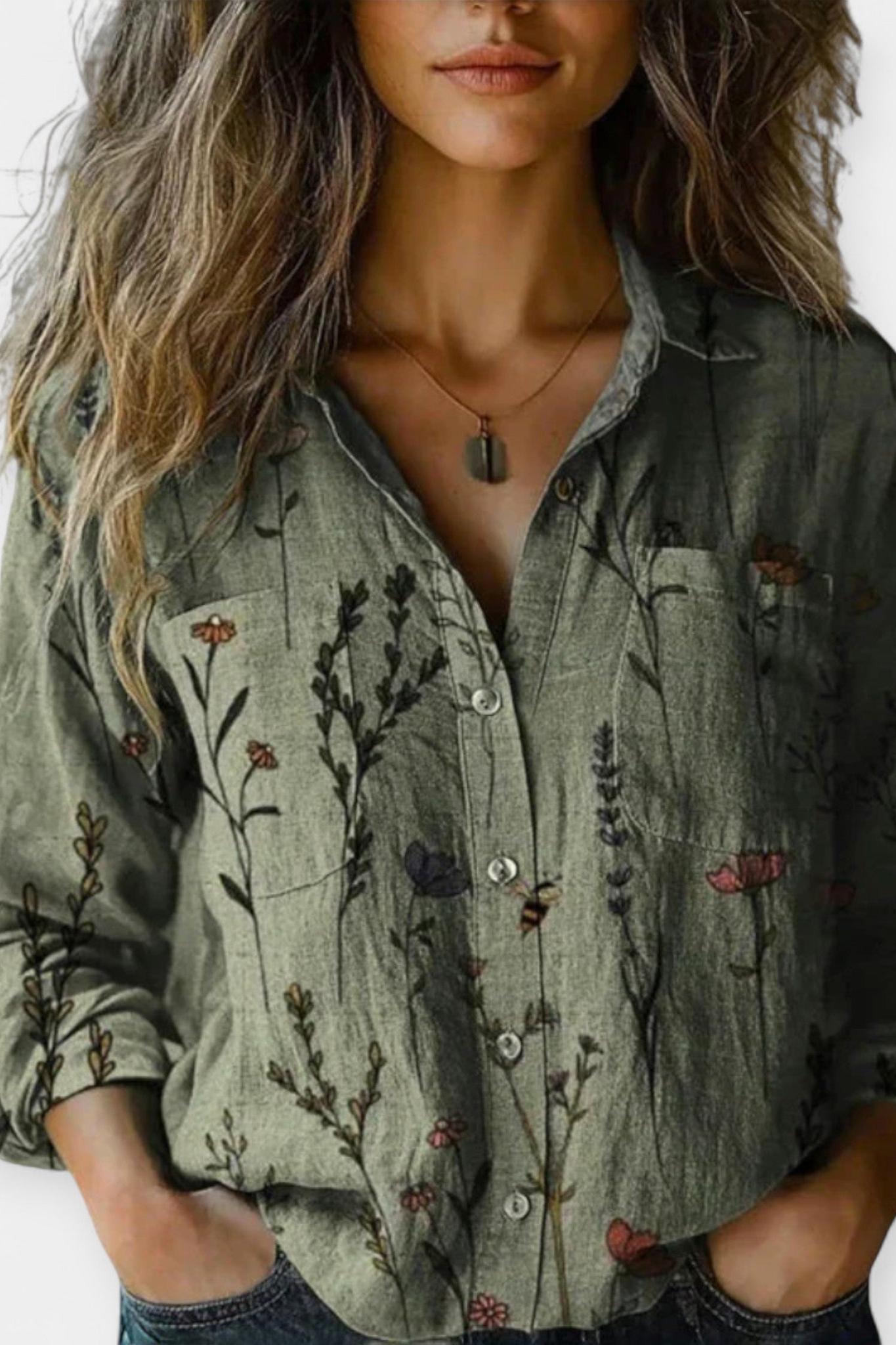 Mille | Blusa vintage com padrão