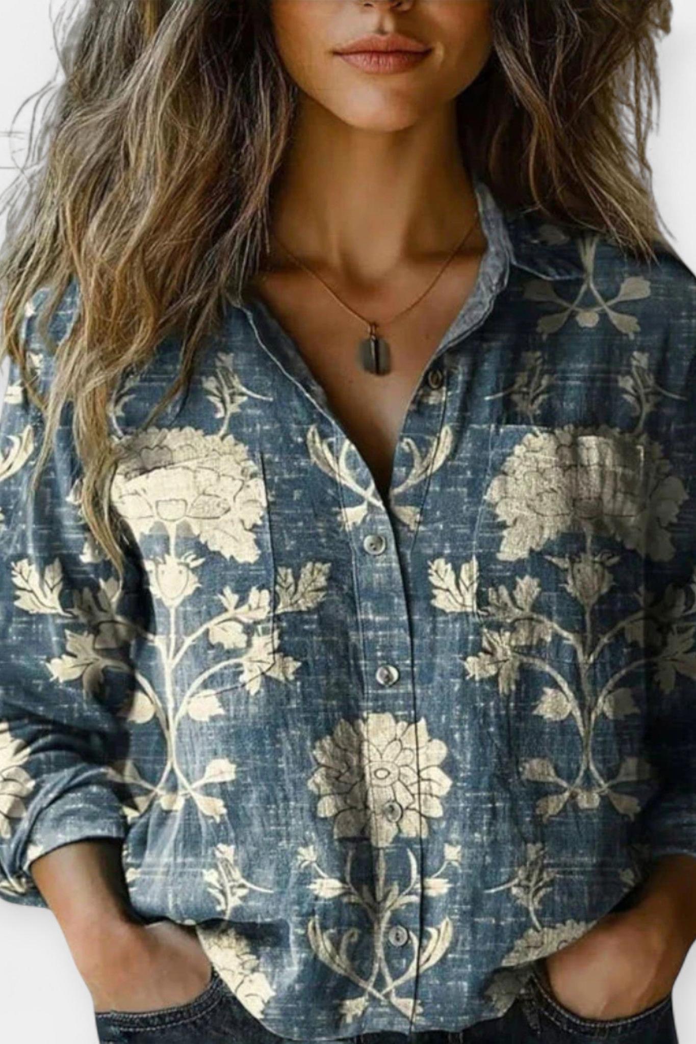 Mille | Blusa vintage com padrão