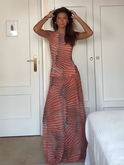 CONJUNTO DE SAIA E BODY TRANSLÚCIDO