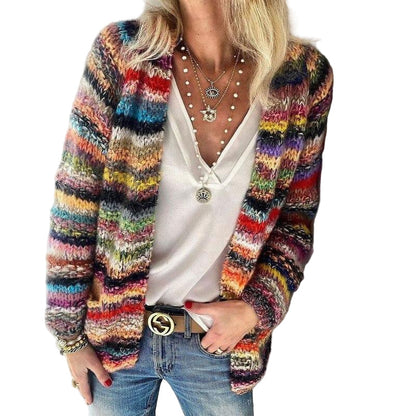 Pamela | Cardigan multicolorido para mulher | Moderno