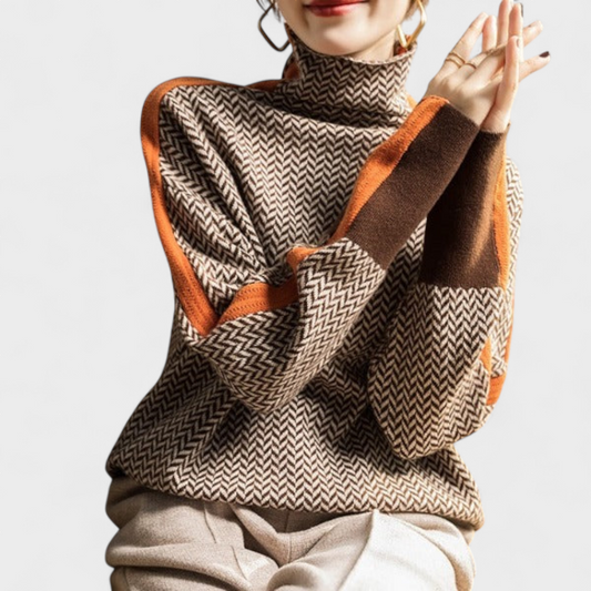 Vera - Camisola Elegante de Chevron
