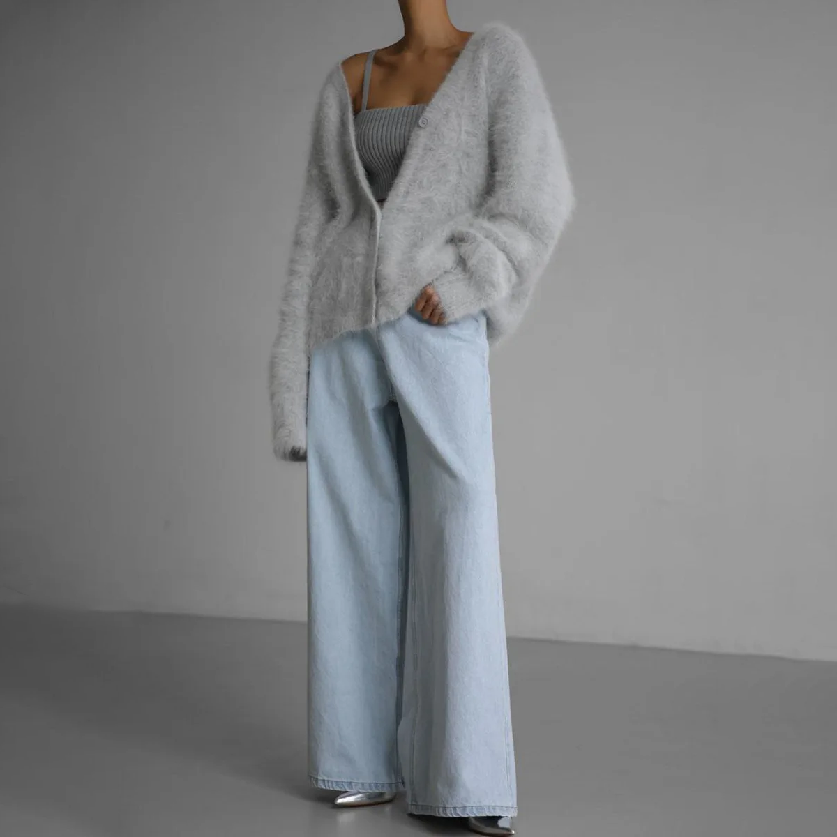 Luna - Cardigan em Cachemira Elegante