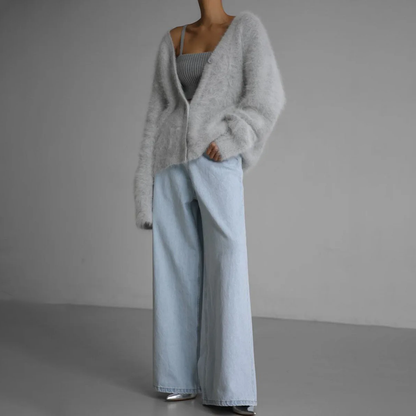 Luna - Cardigan em Cachemira Elegante