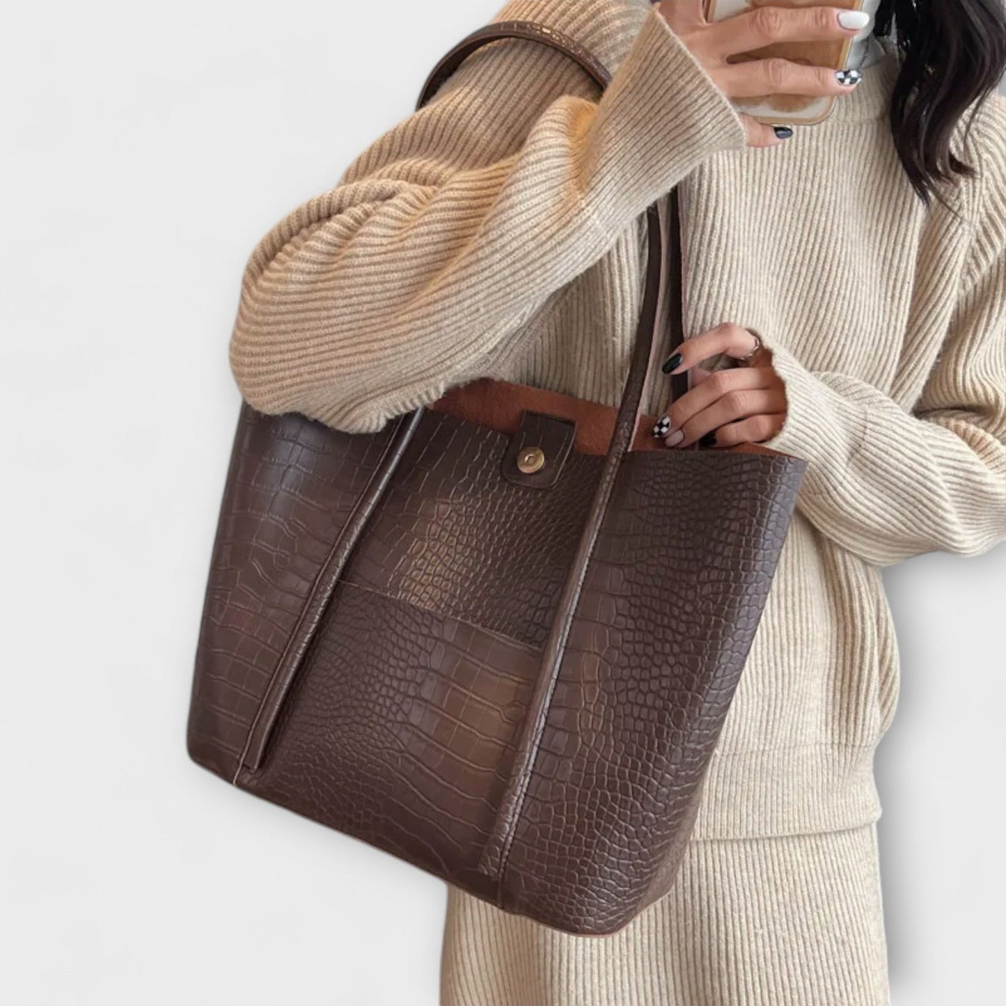 Kaelen - Saco Elegante em Couro