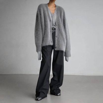 Luna - Cardigan em Cachemira Elegante