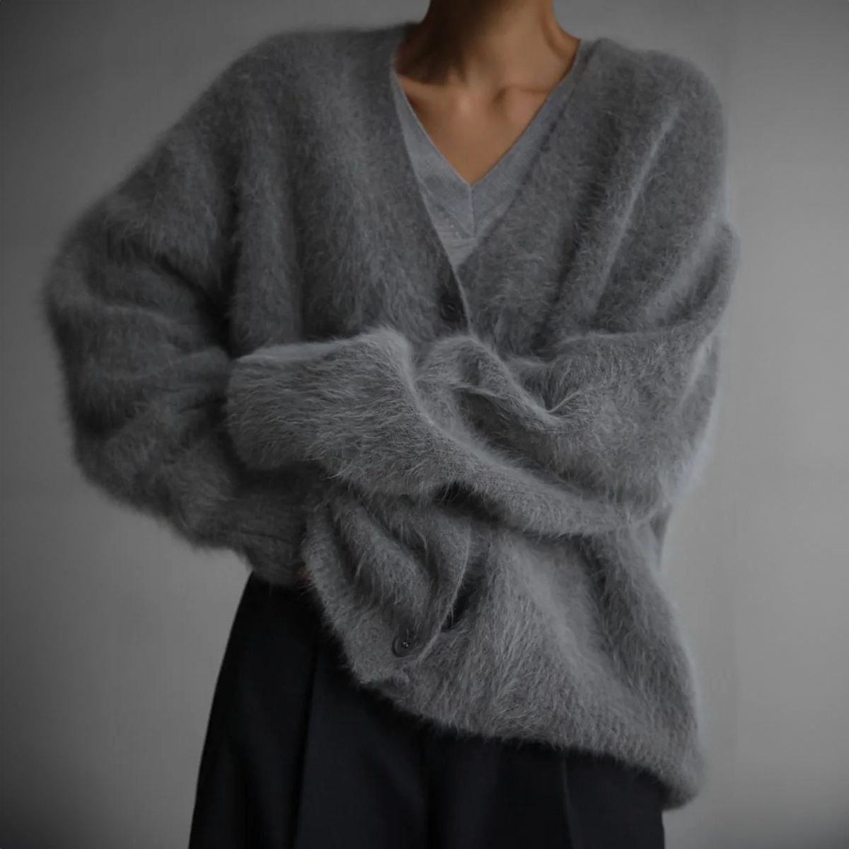Luna - Cardigan em Cachemira Elegante