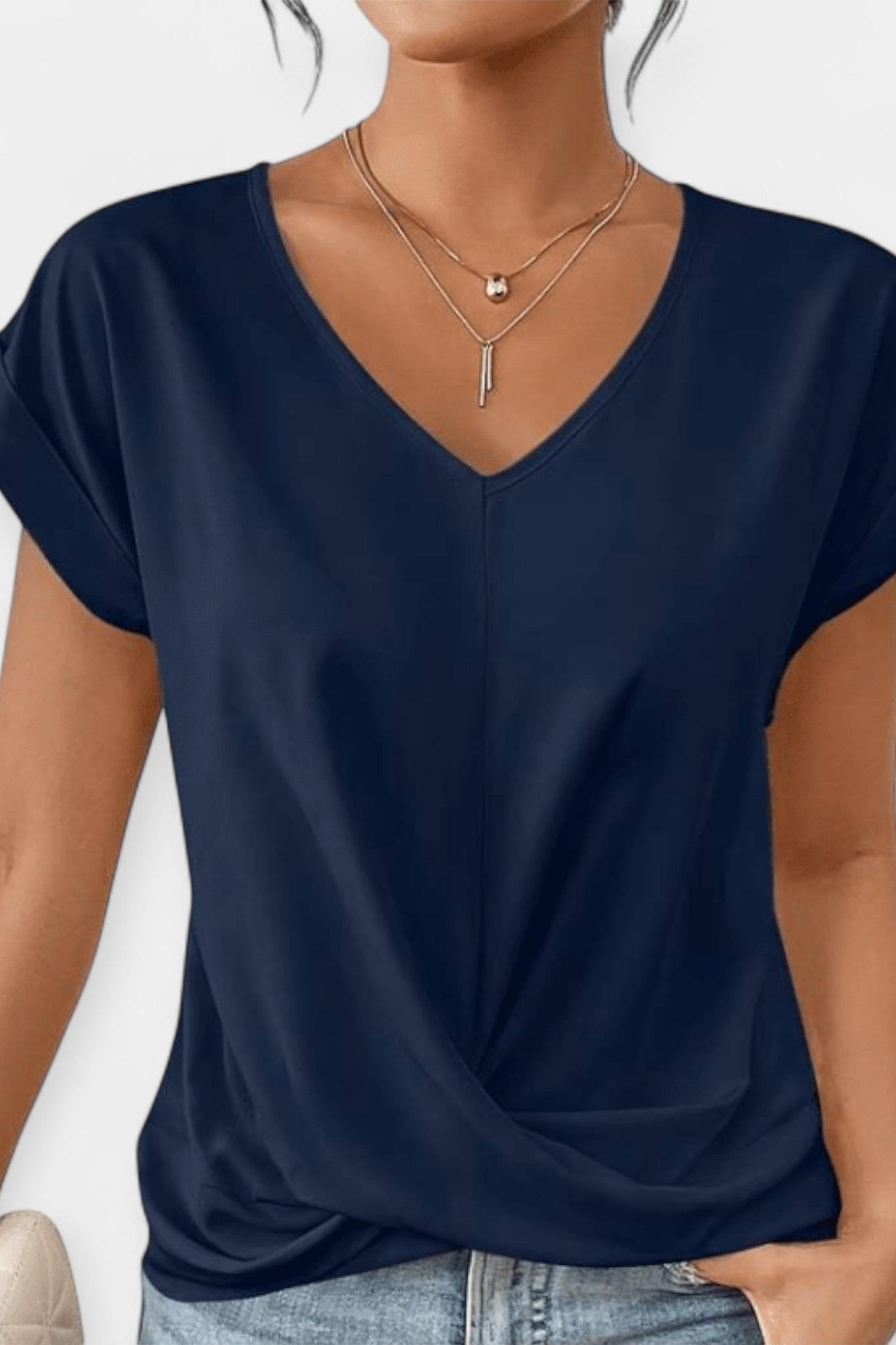 Stine | Blusa de gola em V