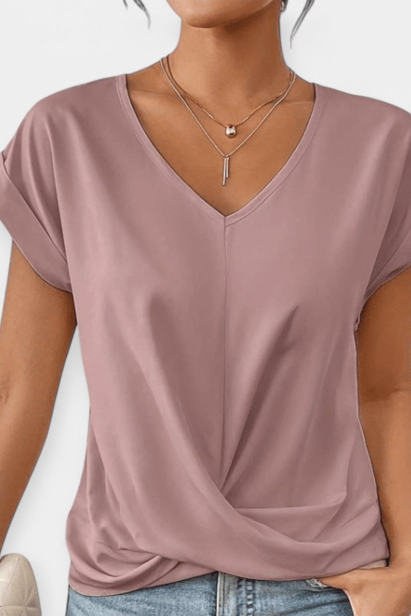 Stine | Blusa de gola em V