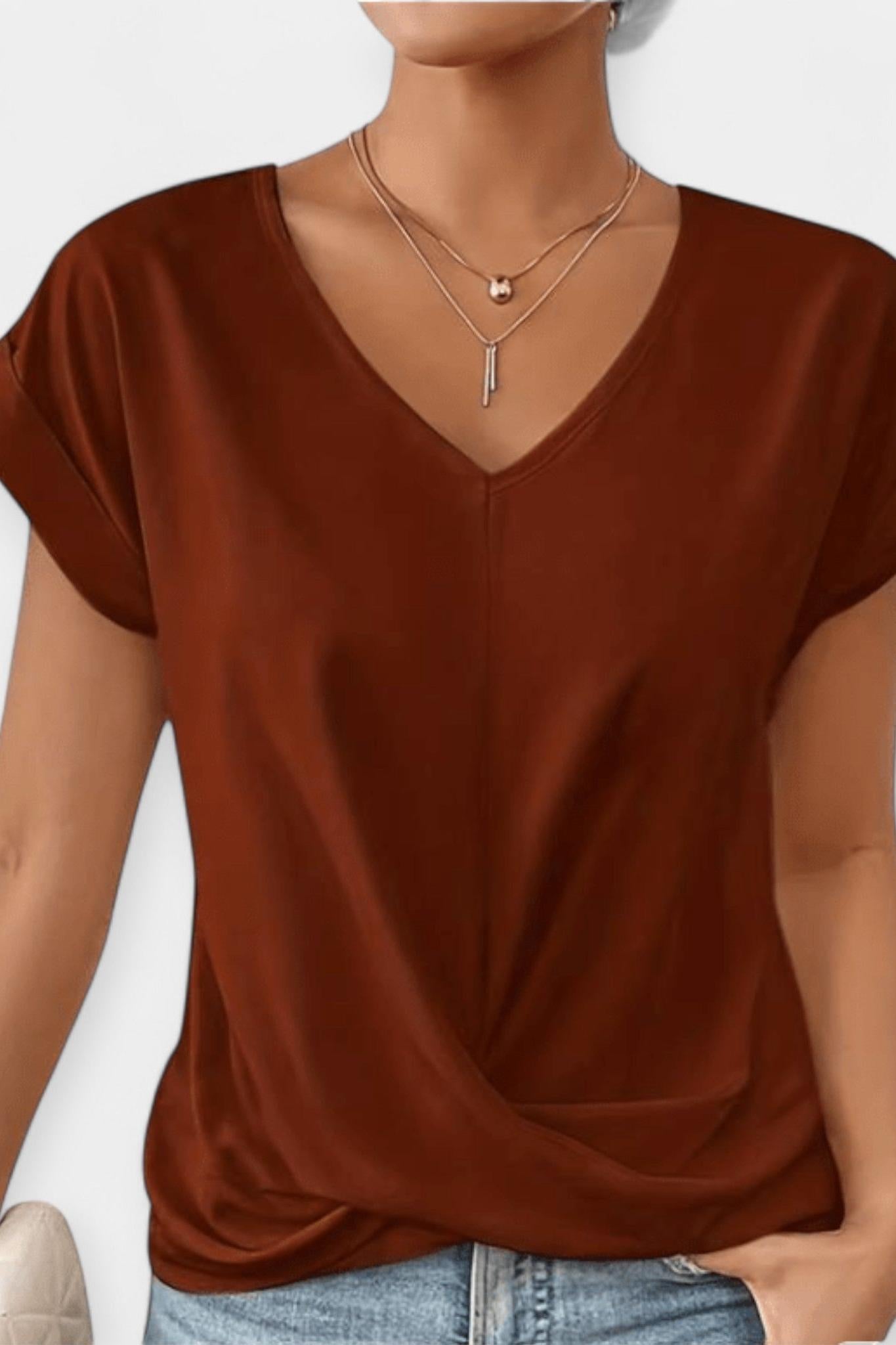 Stine | Blusa de gola em V