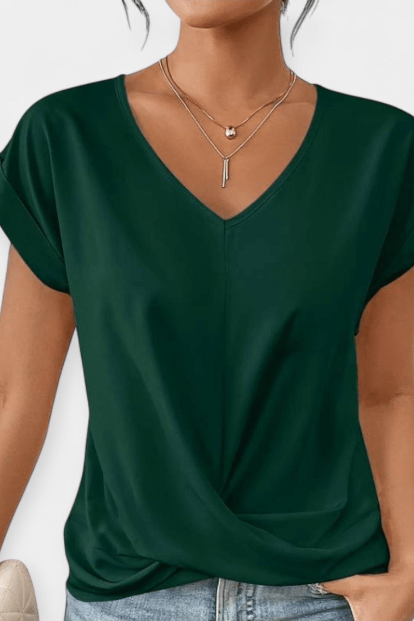 Stine | Blusa de gola em V